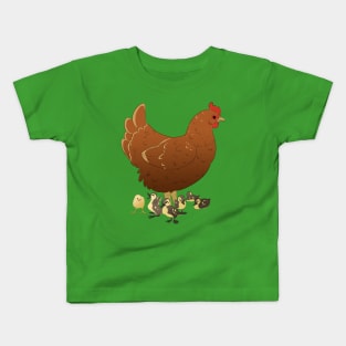 Chicken Family Kids T-Shirt